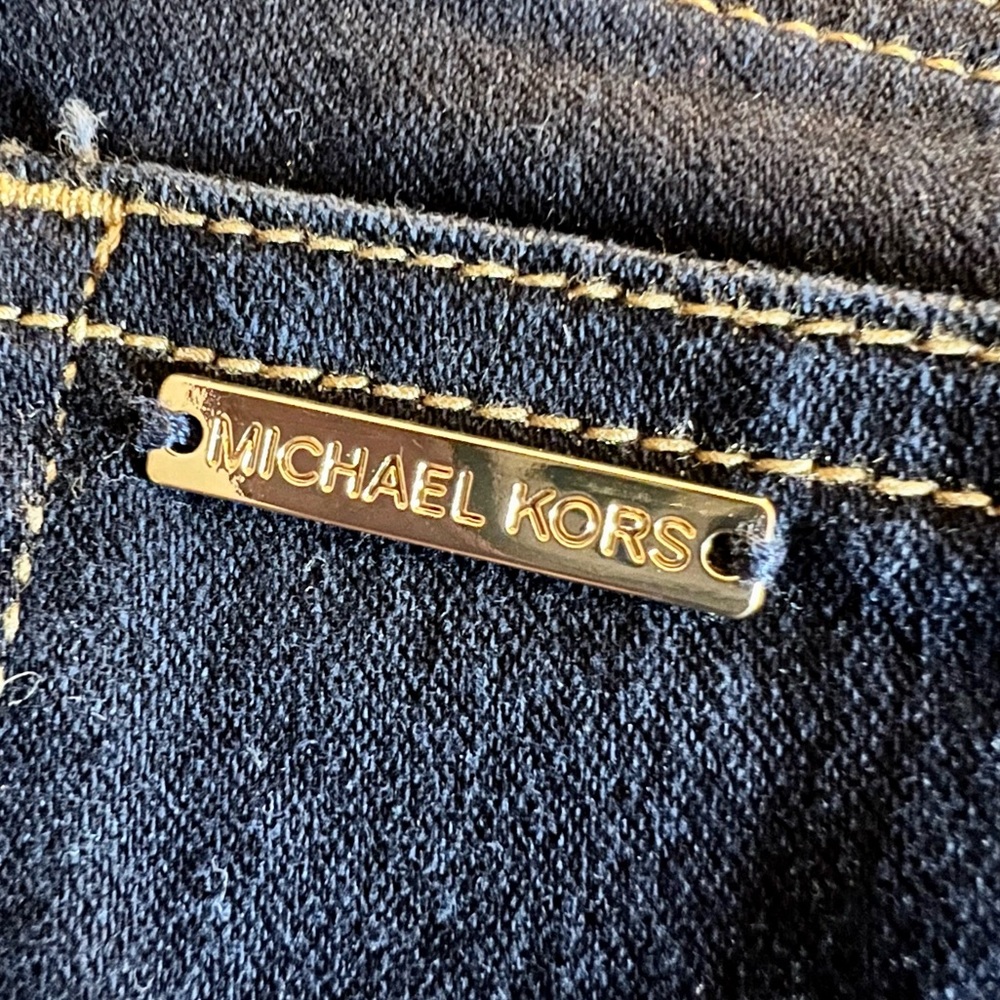 NWT MICHAEL Michael Kors dark wash denim blue jeans. Selma skinny. Women’s 2 - Picture 9 of 10